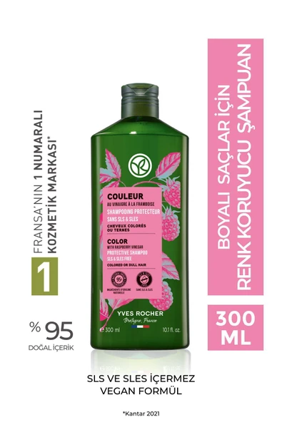 YVES ROCHER Boyalı Saçlar Için (couleur) Renk Koruyucu Şampuan -  Vegan-300 Ml