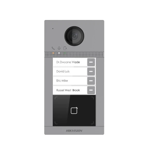 Hikvision DS-KV8413-WME1(B) 2mp Wi-Fi Mikrofon hoparlör İnterKom Çağrı Paneli Dış Ünite Dört Butonlu - 1