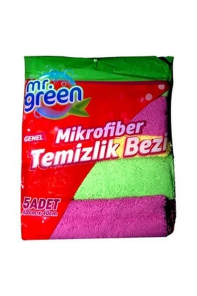 MR GREEN Temizlik Bezi Mr.green Mikrofiber Temizlik Bezi ( 5 Adet)