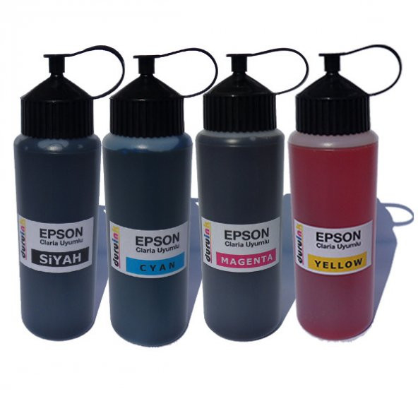 EPSON Stylus D68 UYUMLU 4X500ML MUADİL MÜREKKEP SETİ DURUINK 4 RENK - Resim 2