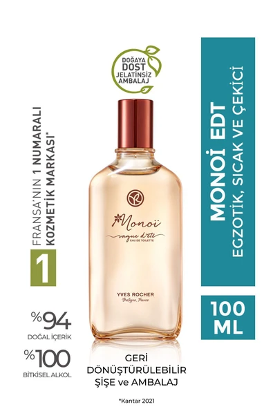 YVES ROCHER Monoi Edt - 100 ml