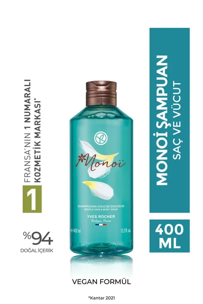 YVES ROCHER Monoi Saç Ve Vücut Şampuanı 400 Ml