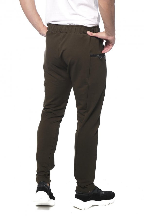 Erkek Beli Lastikli Bağcıklı Eşofman Altı Rahat Spor Jogger Pantolon - 8