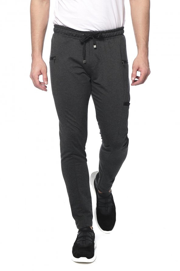 Erkek Beli Lastikli Bağcıklı Eşofman Altı Rahat Spor Jogger Pantolon - 10