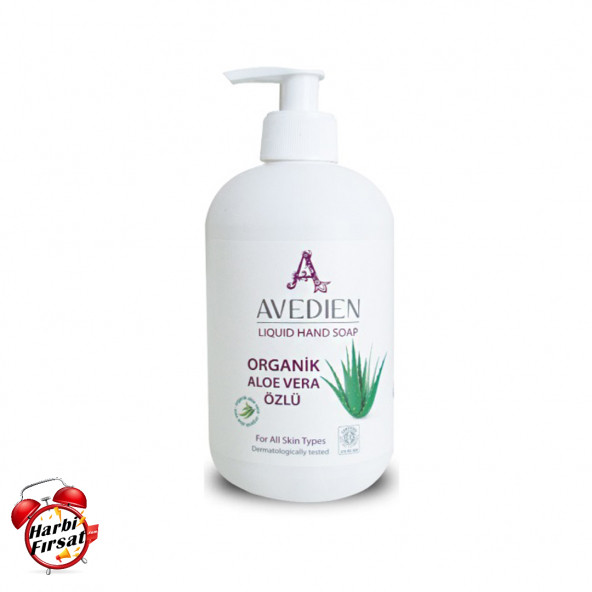 Avedien Organik Aloe Vera Özlü Sıvı El Sabunu 500ml