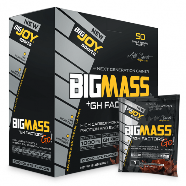 Bigjoy BigMassGo GH Factors Mass Gainer 5000 Gr 50 Saşe Çikolata