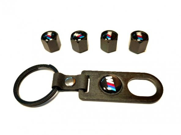 Oled Garaj BMW M Logo Metal Anahtarlık Sibop Kapağı Seti