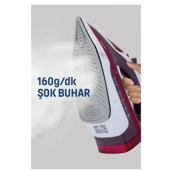 Goldmaster GM-7613K Maxipress Kırmızı 2200 W Buharlı Ütü - 6
