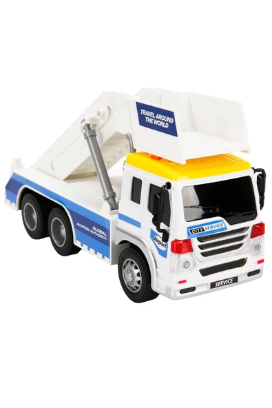 Sesli Işıklı Sürtmeli Havaalanı Servisi 26cm. Gerçekçi Tasarım, Sonsuz Eğlence - 5