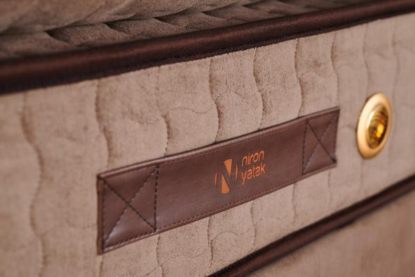 Niron  W. Cotton 100x200 cm Tek Kişilik Pedli Yatak Baza Başlık Takımı - Kumaş Baza, Başlık ve Yatak Seti - Resim 12