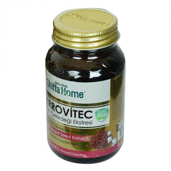 Shiffa Home Ferrovitec Üzüm Çekirdeği Ekstresi Diyet Takviyesi 710 Mg x 60 Kapsül - 2