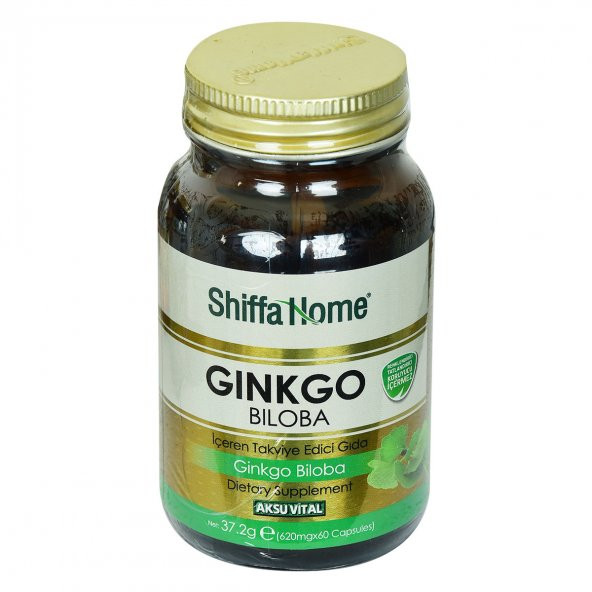 Aksuvital Shiffa Home Ginkgo Biloba Diyet Takviyesi 620 Mg x 60 Kapsül