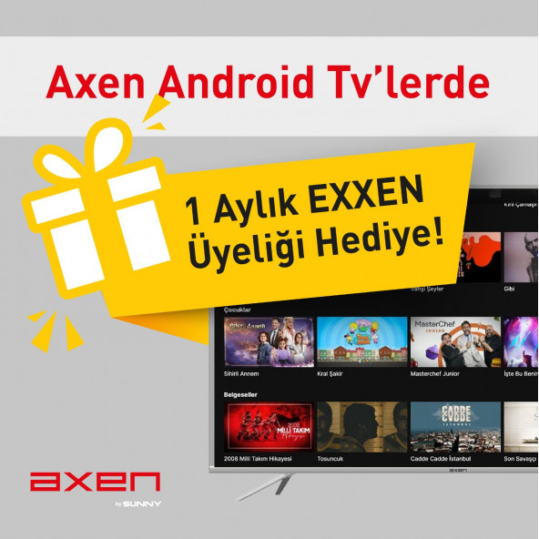 Axen AX40DAB13 Full HD 40" 102 Ekran Uydu Alıcılı Smart LED Televizyon - 2