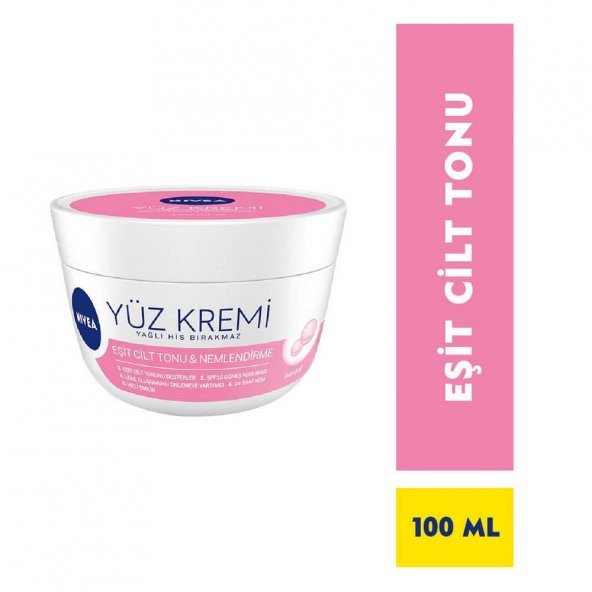 NİVEA YÜZ KREMİ EŞİT CİLT TONU & NEMLENDİRME 100ML