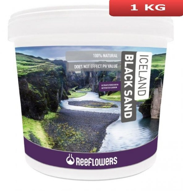 ReeFlowers Iceland Black Sand Akvaryum Kumu (3-5 Mm) 1 Kg IBS25K2