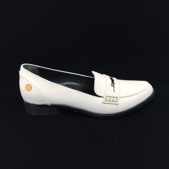 Pianoluce Hakiki Deri Kadın Ayakkabı Beyaz PLA48-519