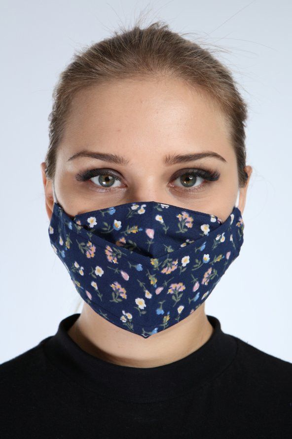 Pianoluce Yıkanabilir 3 Katlı Pamuklu Maske Desenli P10002