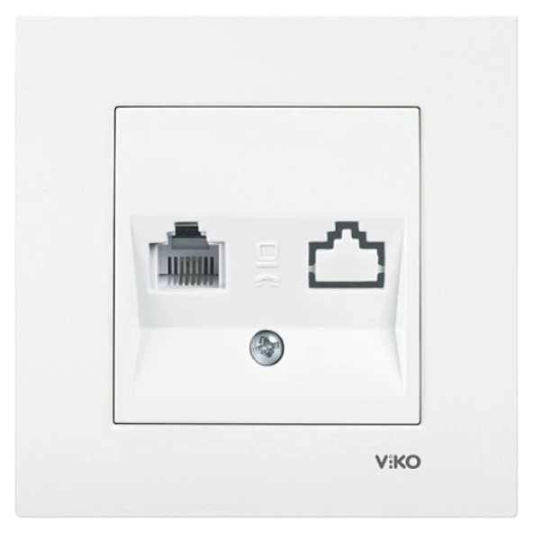 Viko Karre 1*4 Telefon Priz - 1