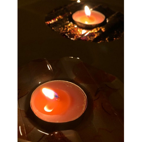 Dekoratif Suda,Küvette,Havuzda,yüzen tea light Mum 20 Adet - 7