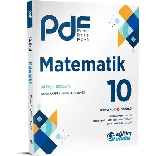 EĞİTİM VADİSİ 10.SINIF MATEMATİK PLANLI DERS FÖYÜ