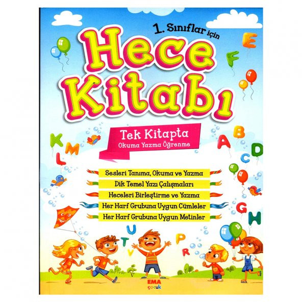 HECE KİTABI 1.SINIFLAR İÇİN TEK KİTAPTA OKUMA YAZMA ÖĞRENME 2021