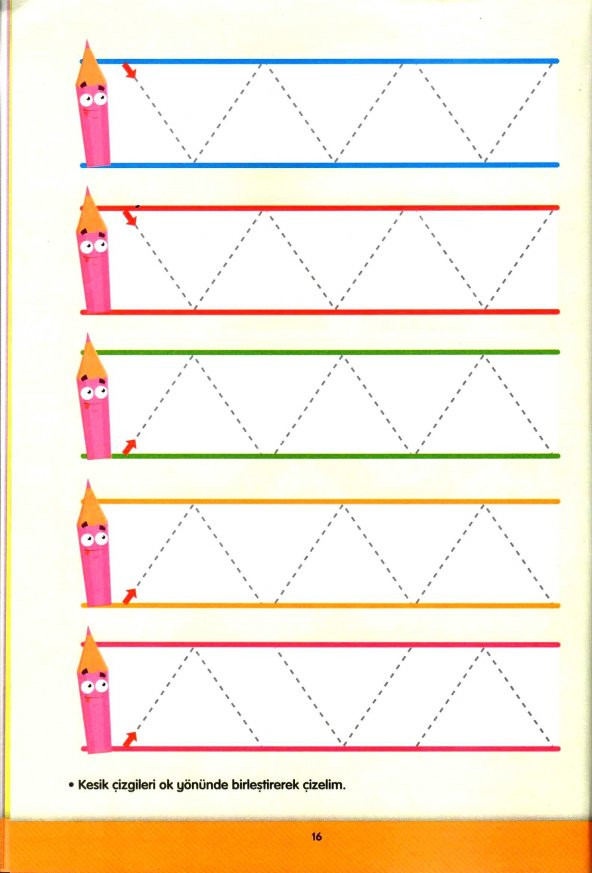 TAMAMLIYORUM BİRLEŞTİRİYORUM ÇİZGİLER ÇİZİYORUM OKUL ÖNCESİ KİTAP - Resim 5