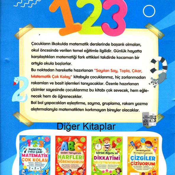 MATEMATİK ÇOK KOLAY SAYILARI SAY TOPLA ÇIKAR OKUL ÖNCESİ EĞİTİM - Resim 2