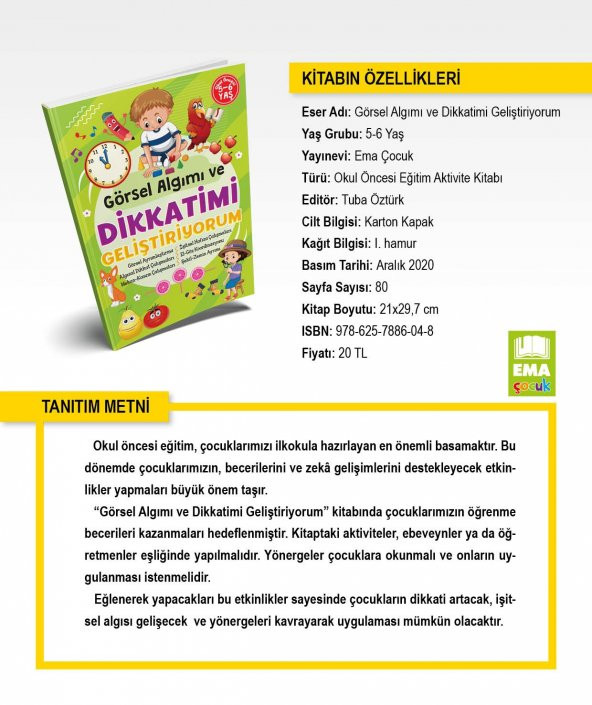 GÖRSEL ANLATIMLI DİKKATİMİ GELİŞTİRİYORUM OKUL ÖNCESİ EĞİTİM - 4