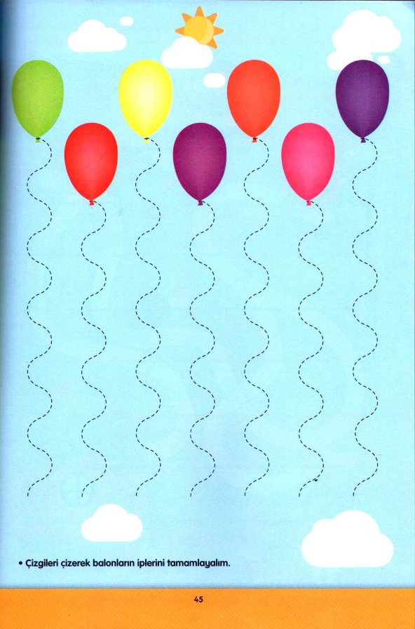 TAMAMLIYORUM BİRLEŞTİRİYORUM ÇİZGİLER ÇİZİYORUM OKUL ÖNCESİ KİTAP - Resim 7