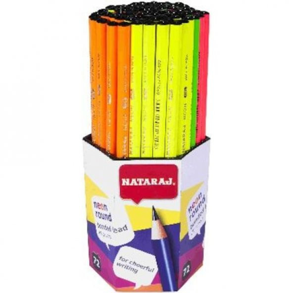 NATARAJ 72 Lİ KURŞUN KALEM ( FLUORESCENT )
