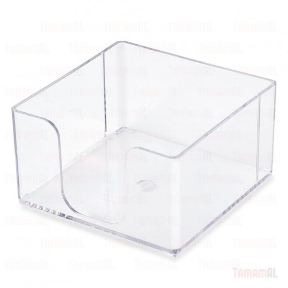 MASAÜSTÜ DEV KÜP BLOK NOT KAĞIDI ŞEFFAF PLASTİK KUTULU 10x10x9 cm - Resim 2