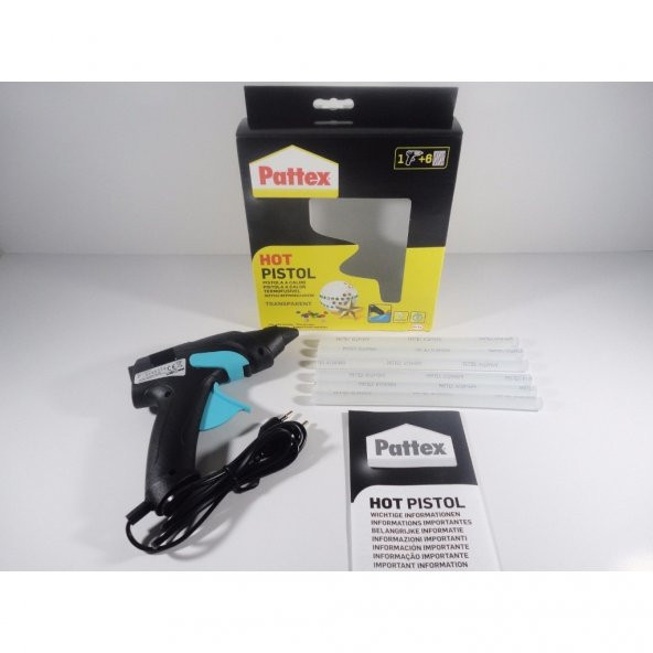 PATTEX SİLİKON TABANCASI + 6 MUM SICAK SİLİKON SET HENKEL - 6