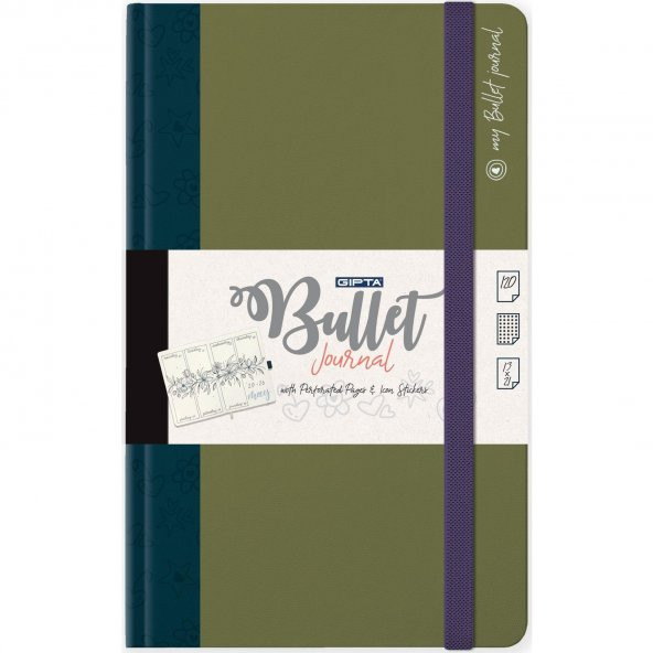 GIPTA BULLET JOURNAL TARİHSİZ NOKTALI GÜNLÜK DEFTERİ 168YP-13X21 - 2