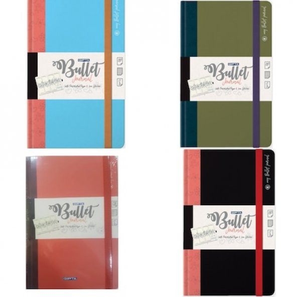 GIPTA BULLET JOURNAL TARİHSİZ NOKTALI GÜNLÜK DEFTERİ 168YP-13X21 - 4