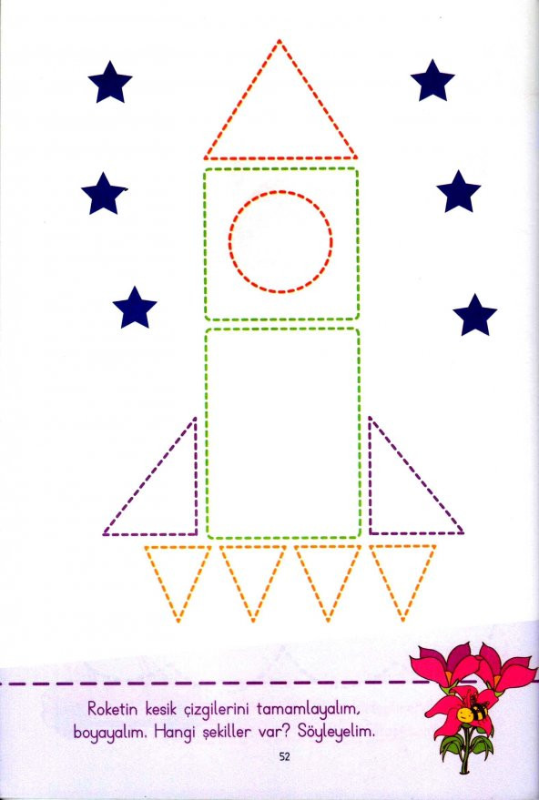 SÜPER ETKİNLİKLER (RENKLER-ŞEKİLLER) OKUL ÖNCESİ EĞİTİM KİTABI - Resim 3