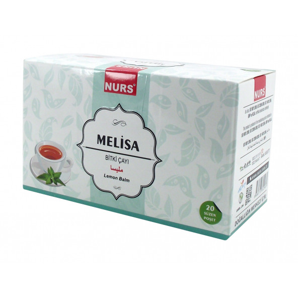 Melisa Bitki Çayı 20'li Süzen Poşet