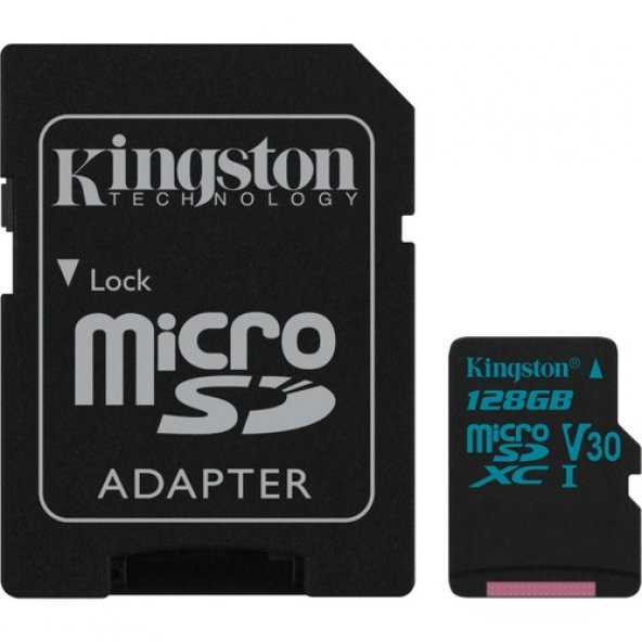 Kingston 128GB Microsdxc Canvas Go 90R/45W U3 Uhs SDCG2/128