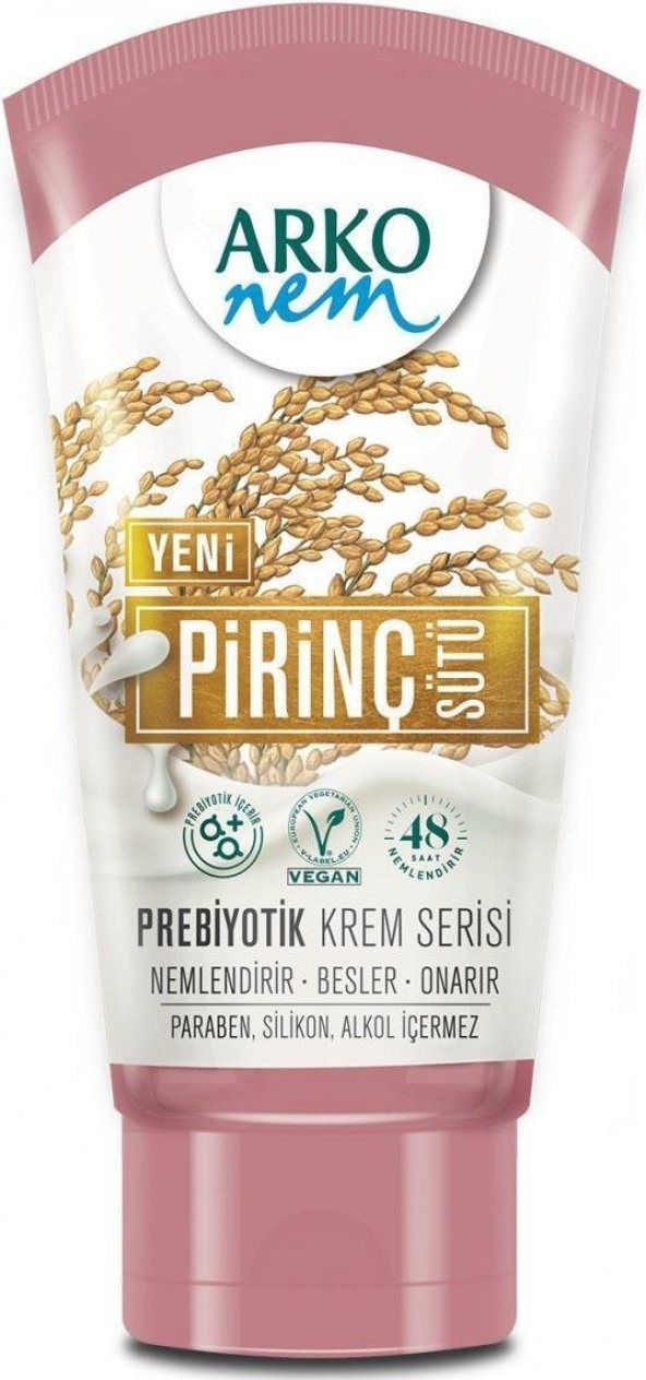 Arko Nem Pirinç Sütü Özlü Prebiyotik Tüp Krem 60 Ml