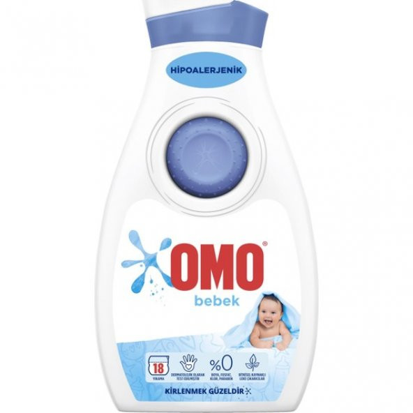 Omo Bebek Hassas Ciltler için Sıvı Çamaşır Deterjanı 900 ml
