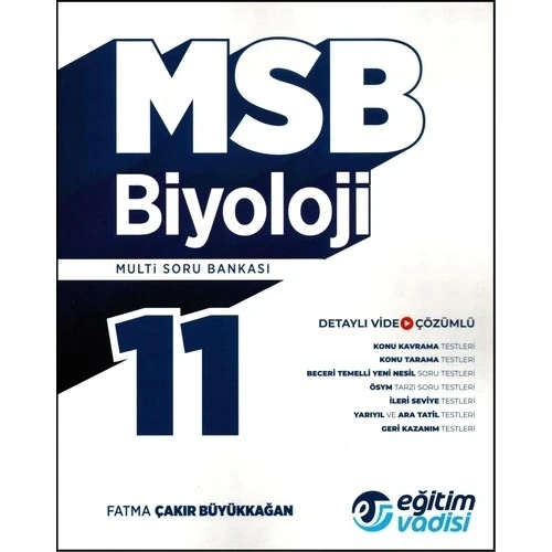 11.SINIF BİYOLOJİ MULTİ SORU BANKASI  EĞİTİM VADİSİ