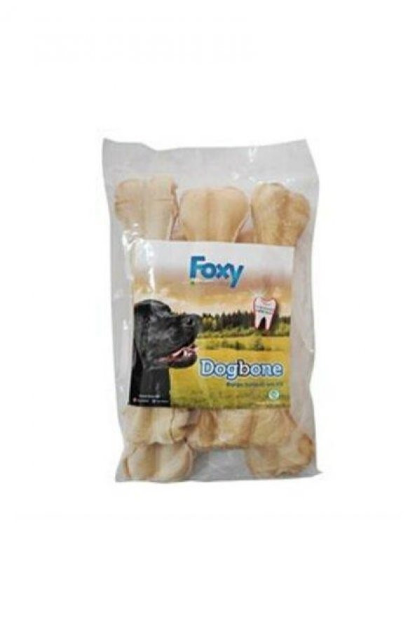 Foxy Pres Sütlü Köpek Kemiği 22cm 5li Paket