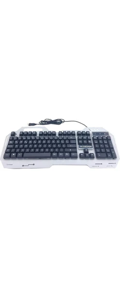 Gaming Klavye Işıklı LED Aydınlatmalı Gri Klavye - 2