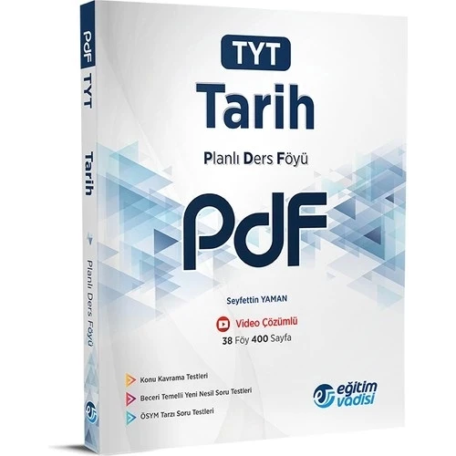 EĞİTİM VADİSİ TYT TARİH PLANLI DERS FÖYÜ