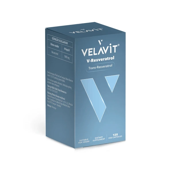Velavit V-Resveratrol 120 Kapsül ürün görseli