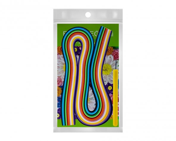 İnce Quilling Katlama Sanatı İş Eğitim Seti 5 mm x 50 cm