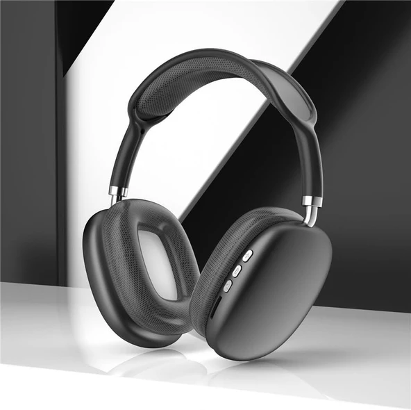 Technow P9 Air Max Kablosuz Bluetooth Wireless 5.0 Müzik Spor Kulaklık Mavi - 2