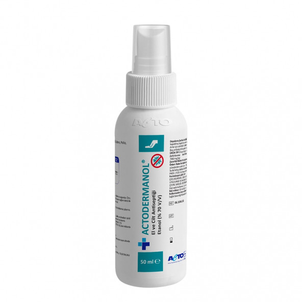 ACTODERMANOL El ve Cilt Antiseptiği Sprey Başlıklı 50 ml
