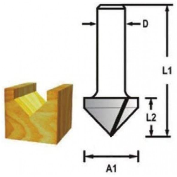 TopShop 14479 Kompozit Freze Bıçağı 1x12 Mm - 2