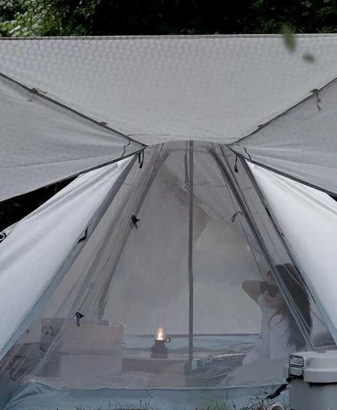 Wildland Ön Tenteli 2 Kapılı Mini Tipi 4 Kişilik Çadır Kamp Çadırı - 6