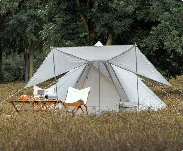 Wildland Ön Tenteli 2 Kapılı Mini Tipi 4 Kişilik Çadır Kamp Çadırı - 3